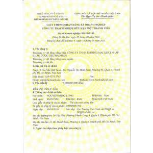 Cty TNHH TMXNK Dược Liệu Bảo Hân