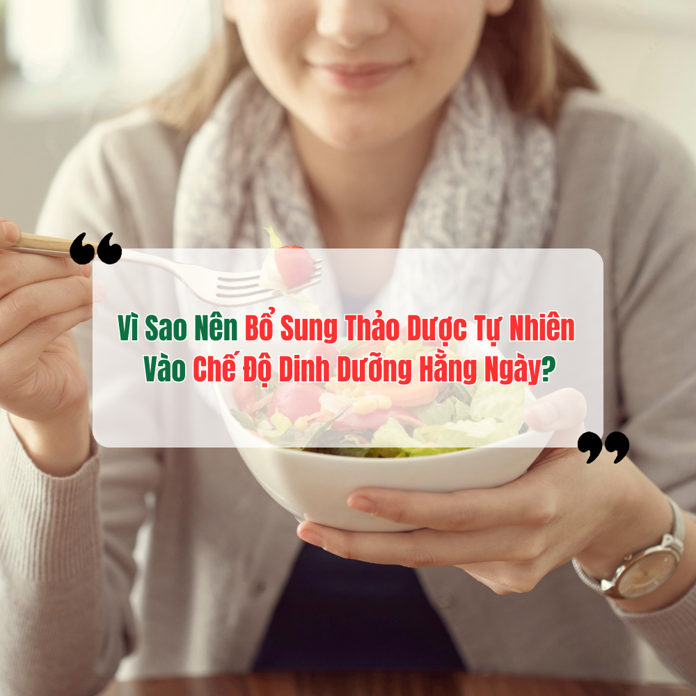 Vì Sao Nên Bổ Sung Thảo Dược Tự Nhiên Vào Chế Độ Dinh Dưỡng Hằng Ngày?