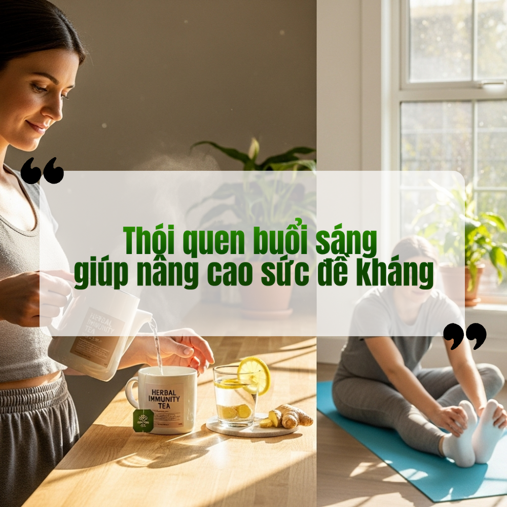 Thói Quen Buổi Sáng Giúp Nâng Cao Sức Đề Kháng