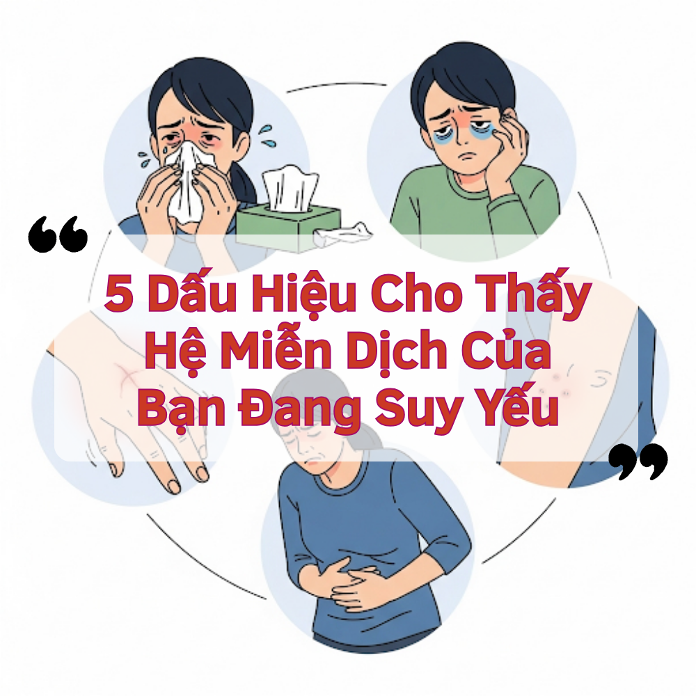 5 Dấu Hiệu Cho Thấy Hệ Miễn Dịch Của Bạn Đang Suy Yếu