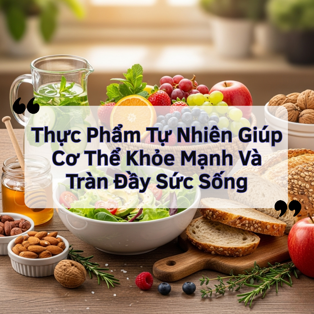 Thực Phẩm Tự Nhiên Giúp Cơ Thể Khỏe Mạnh Và Tràn Đầy Sức Sống