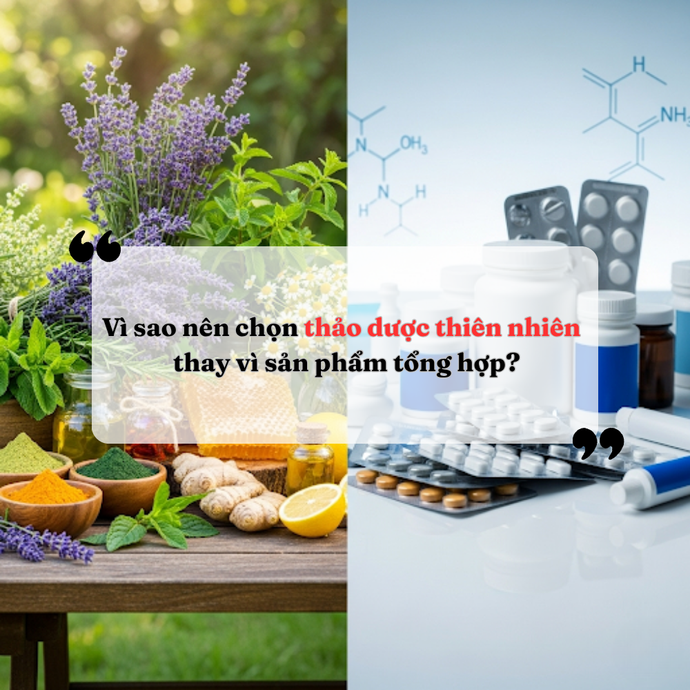 Vì Sao Nên Chọn Thảo Dược Thiên Nhiên Thay Vì Sản Phẩm Tổng Hợp?