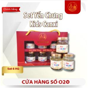 Set Yến Chưng Kids Canxi 6 Hũ