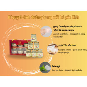 1. Tổ yến + Canxi – Bộ đôi vàng cho trẻ phát triển toàn diện