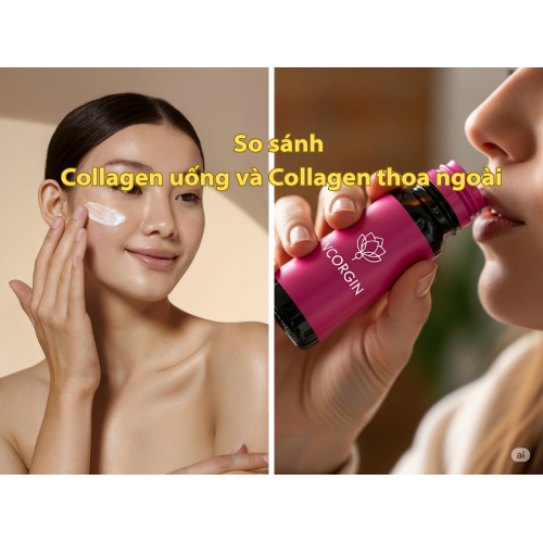 II. So sánh hiệu quả uống collagen và thoa ngoài da