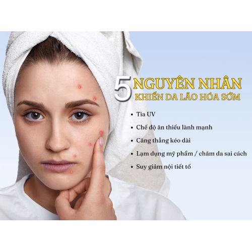 II. 5 nguyên nhân khiến da lão hóa sớm và cách khắc phục