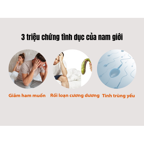 3 triệu chứng tình dục của nam giới